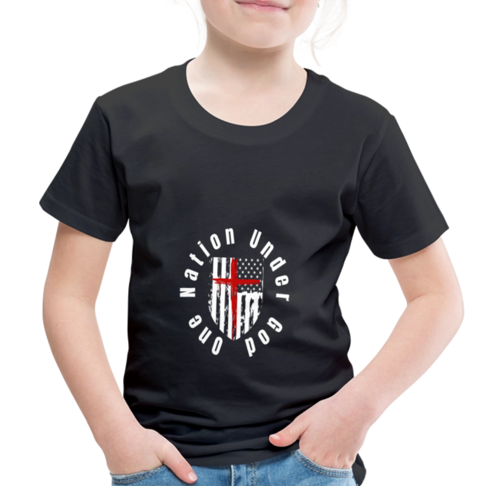 One Nation Under God (Toddler)  T-Shirt - black