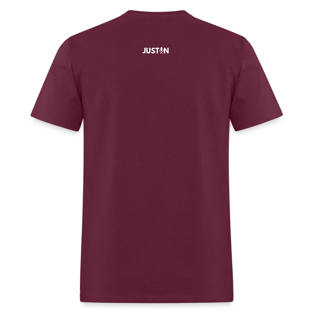 Conspiracy T-shirt - burgundy