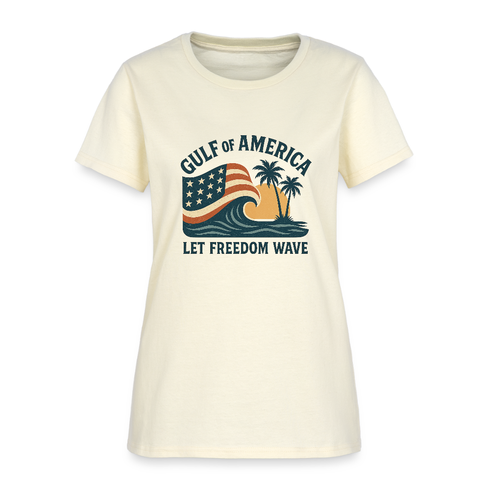Gulf of America Tee — Let Freedom Wave - off white