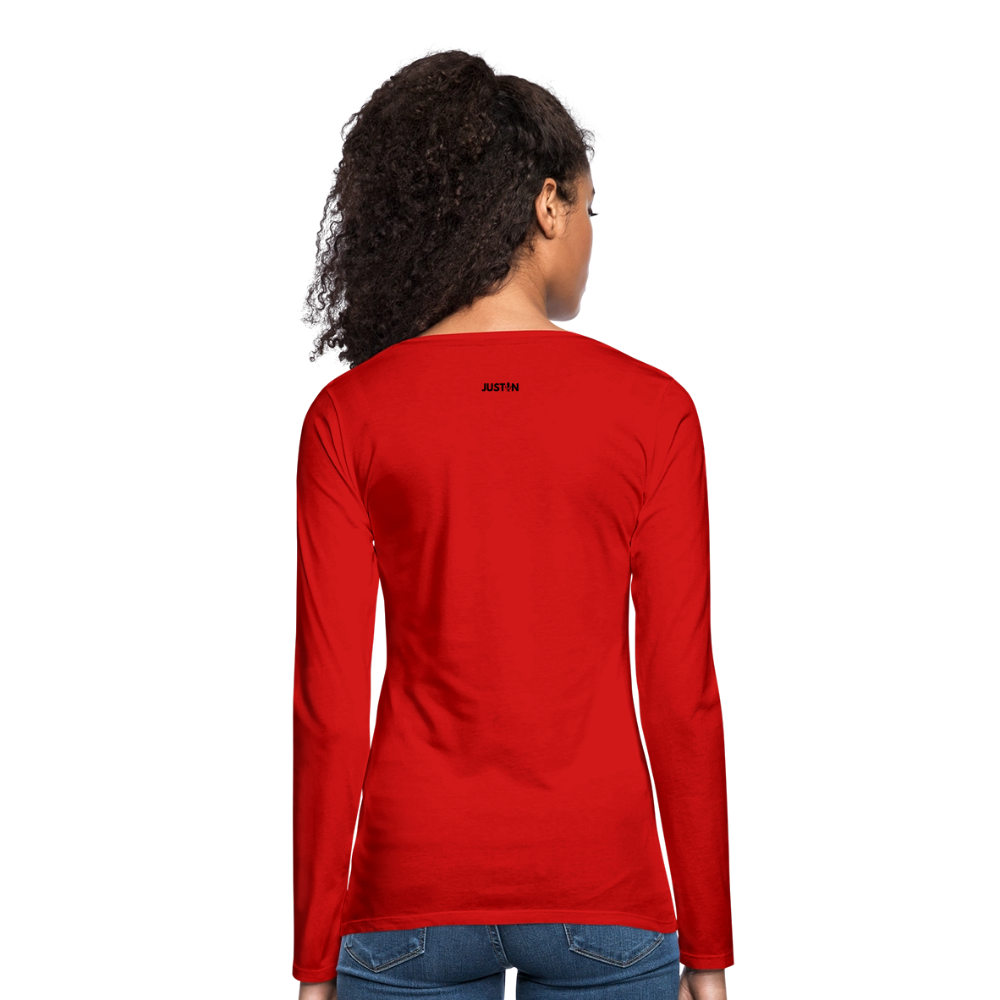 Gulf of America Women's Long Sleeve T-Shirt — Let Freedom Wave - red