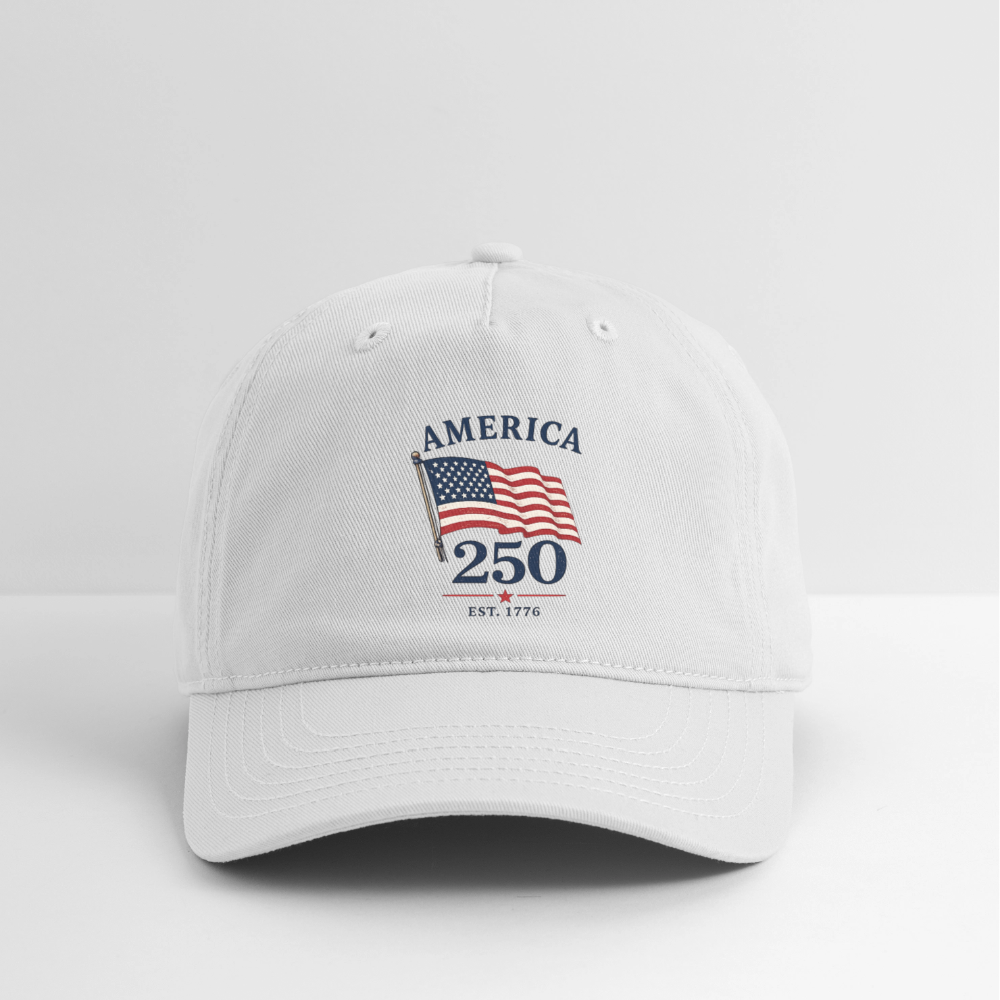 America 250 Flag Hat - white