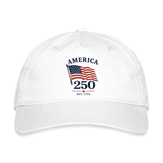 America 250 Flag Hat - white
