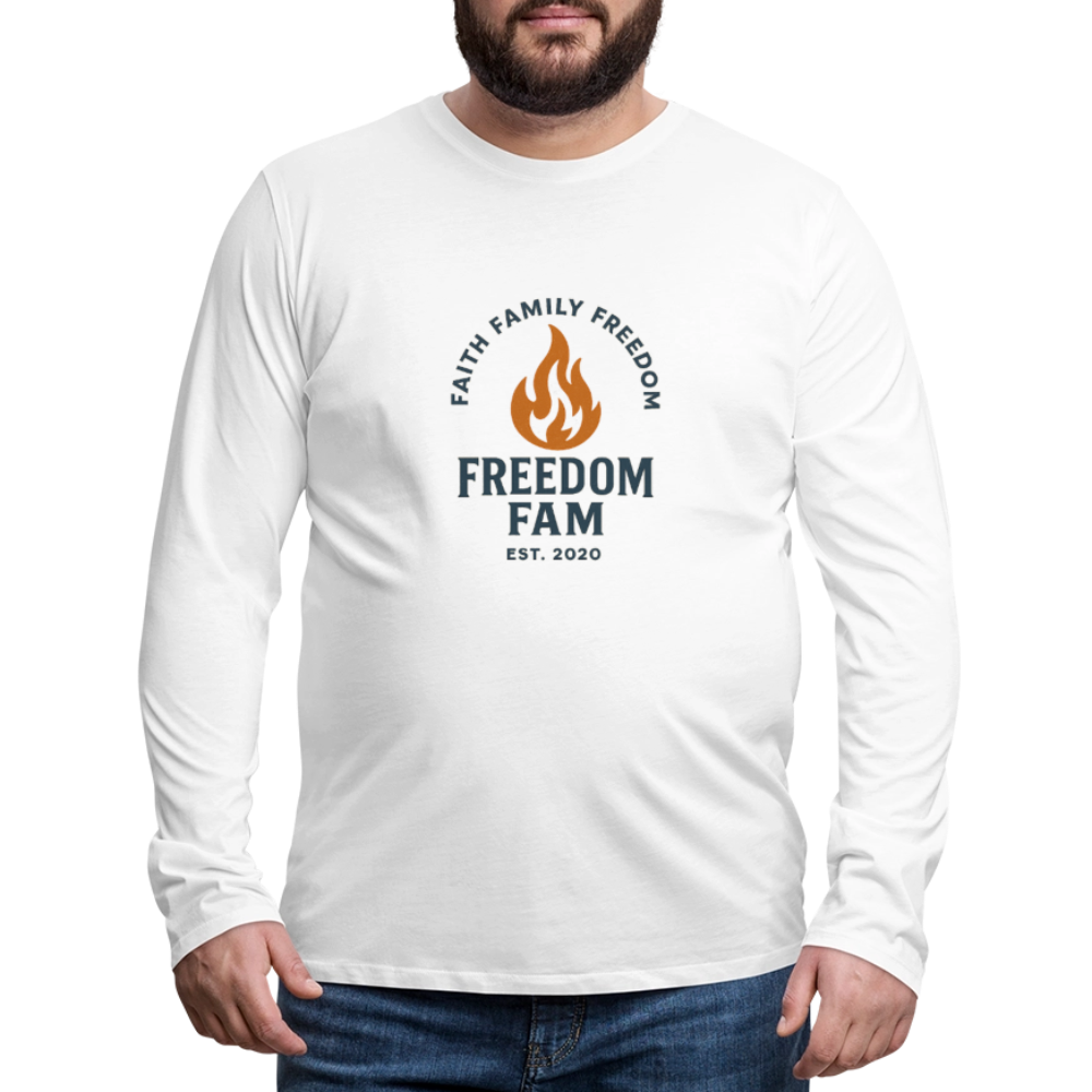 Freedom Fam Long Sleeve T-Shirt - white