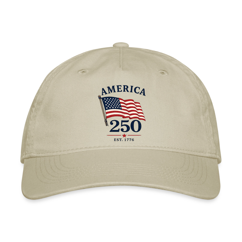 America 250 Flag Hat - khaki