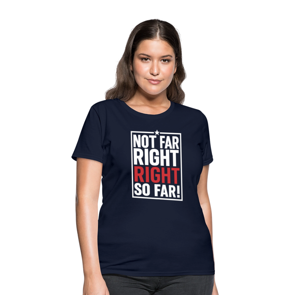 Right So Far (Women's) T-Shirt - navy