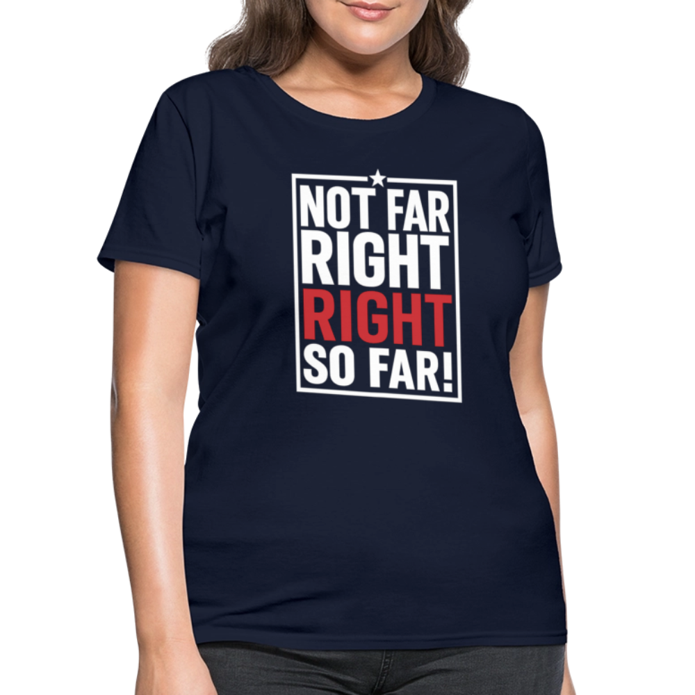 Right So Far (Women's) T-Shirt - navy