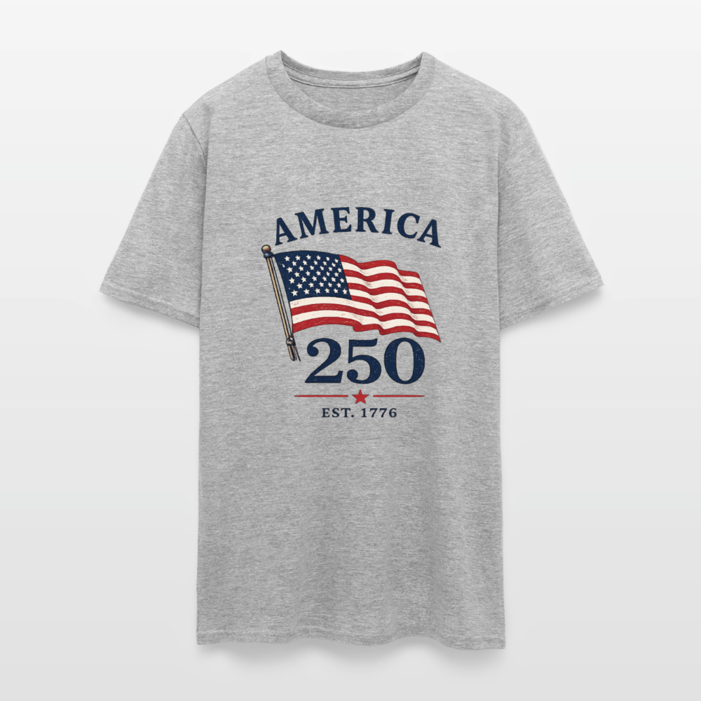 AMERICA 250 FLAG - heather gray