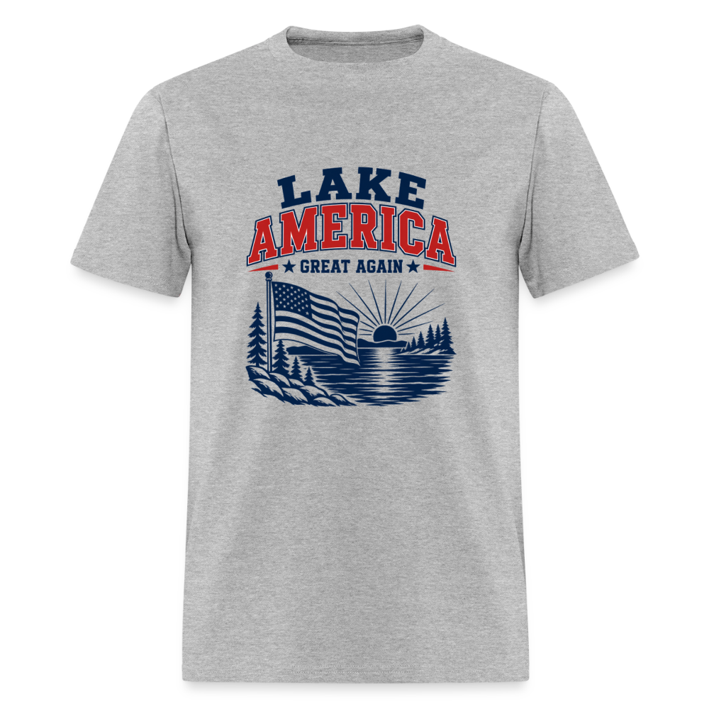 LAKE AMERICA (GREAT AGAIN) TEE 🇺🇸 - heather gray