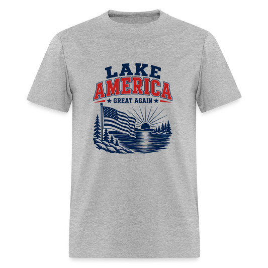 LAKE AMERICA (GREAT AGAIN) TEE 🇺🇸 - heather gray