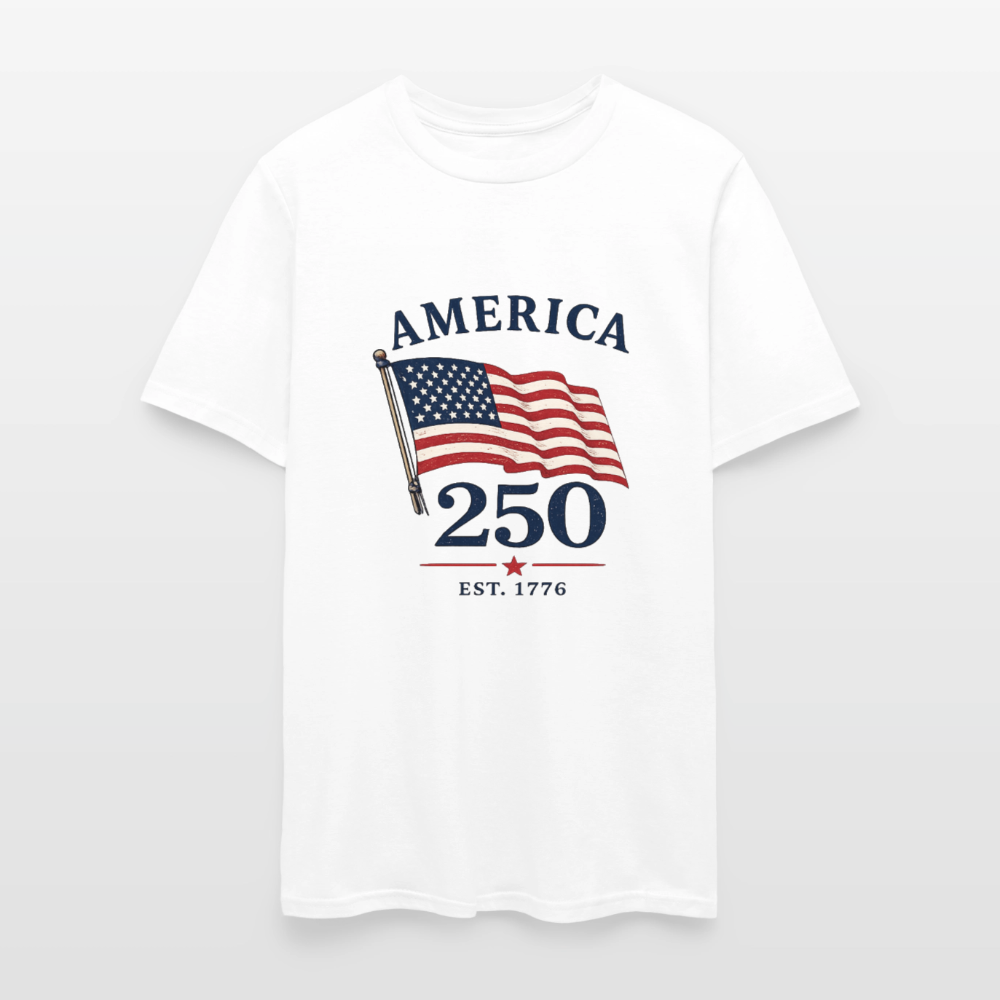 AMERICA 250 FLAG - white