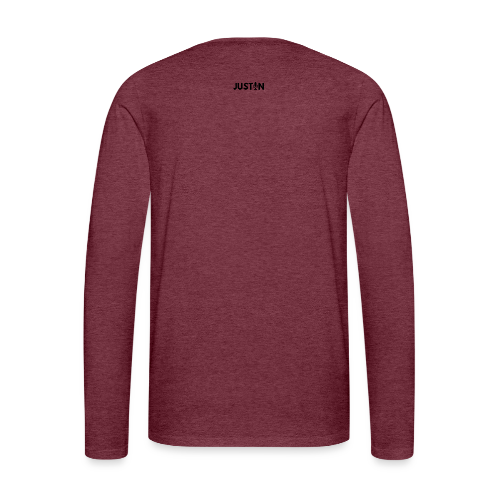 Gulf of America Tee — Let Freedom Wave Long Sleeve T-Shirt - heather burgundy