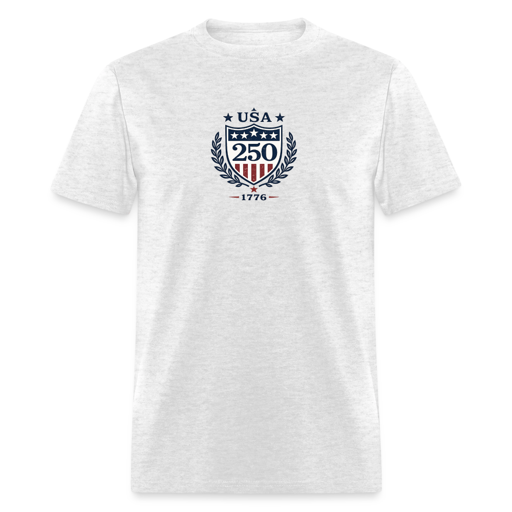USA 250 SHIELD - light heather gray