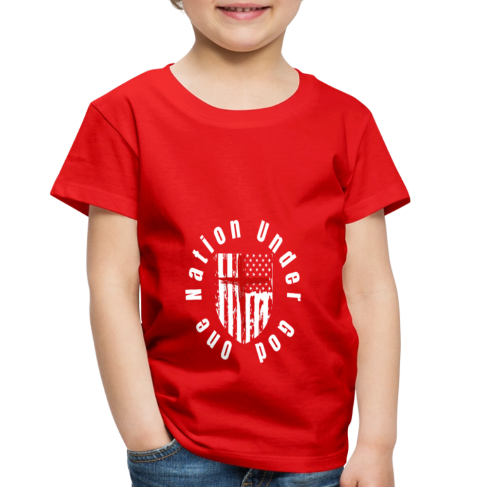 One Nation Under God (Toddler)  T-Shirt - red