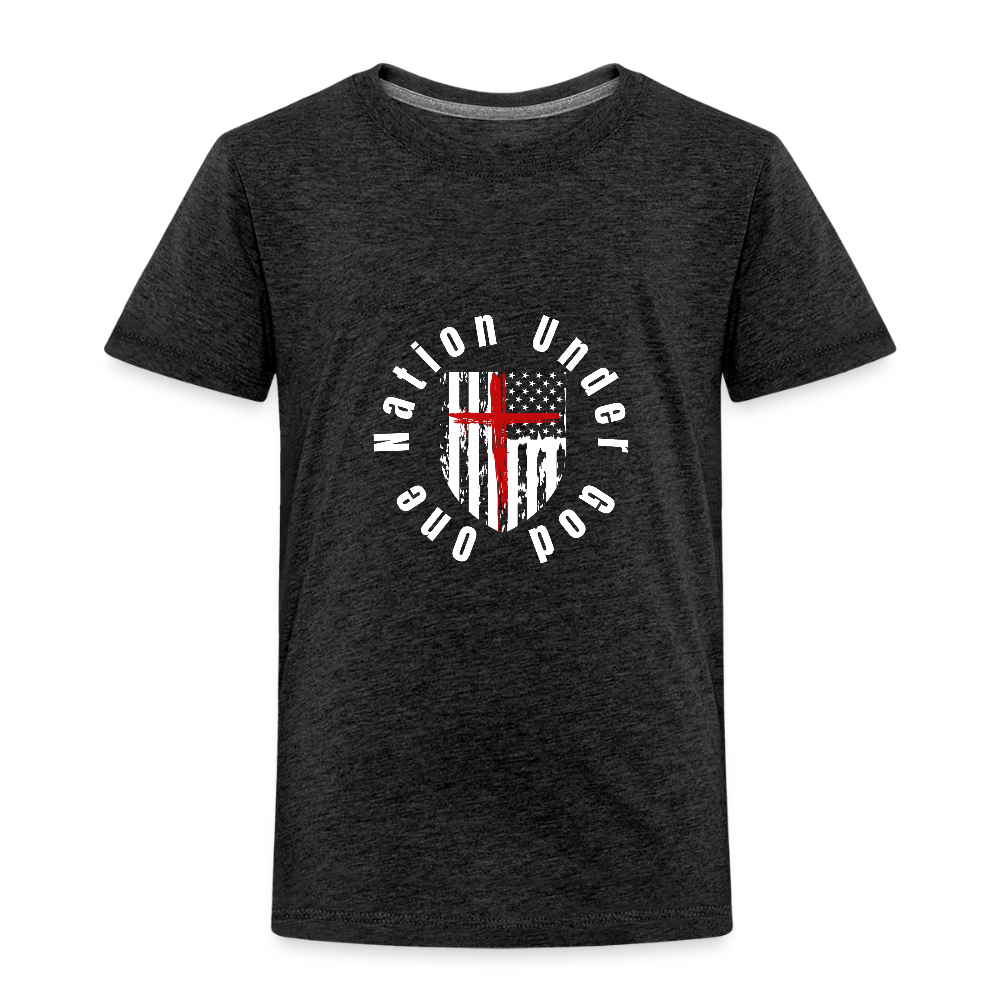One Nation Under God (Toddler)  T-Shirt - charcoal grey