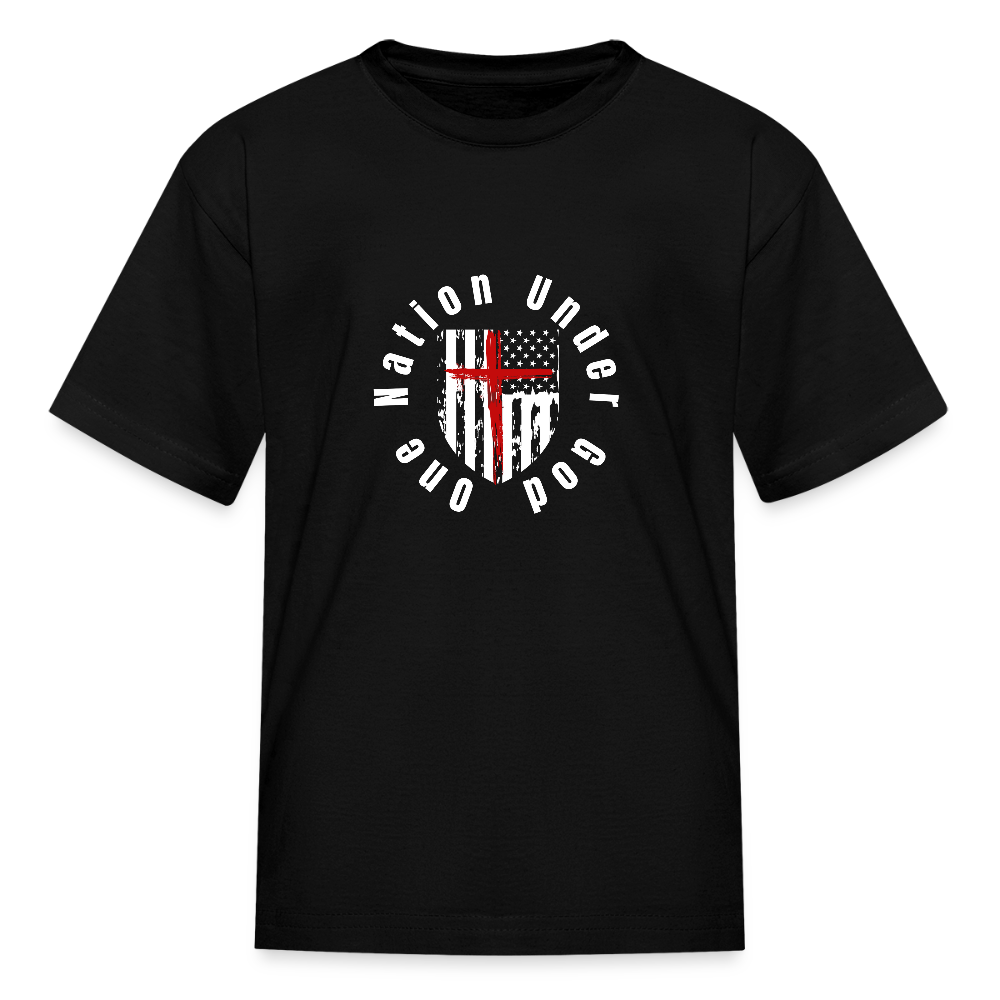 One Nation Under God (Kids') T-Shirt - black