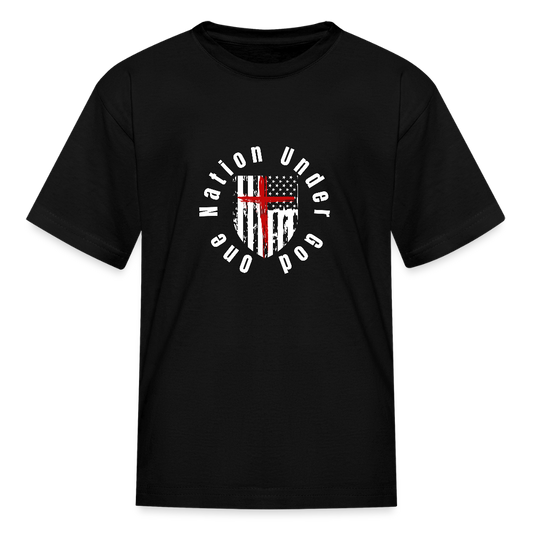 One Nation Under God (Kids') T-Shirt - black