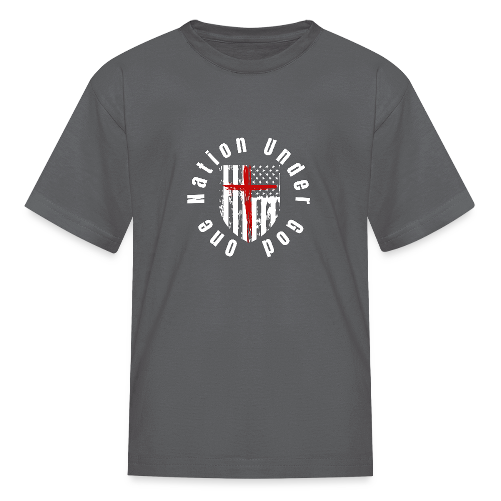 One Nation Under God (Kids') T-Shirt - charcoal