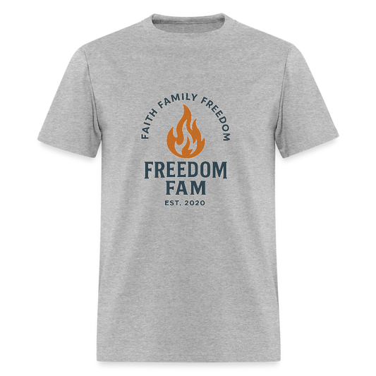 Freedom Fam T-shirt - heather gray