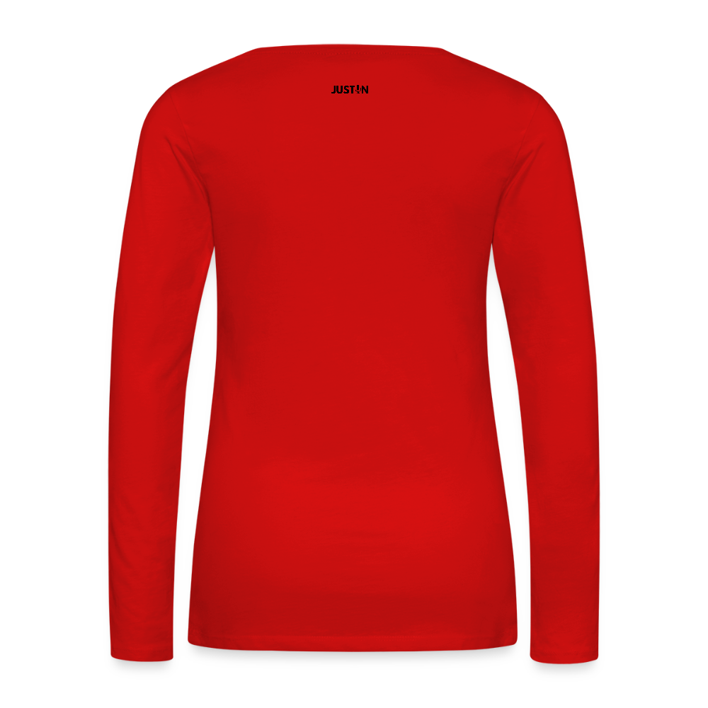 Gulf of America Women's Long Sleeve T-Shirt — Let Freedom Wave - red