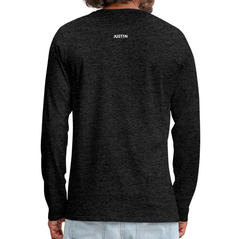 Right So Far Long Sleeve T-Shirt - charcoal grey