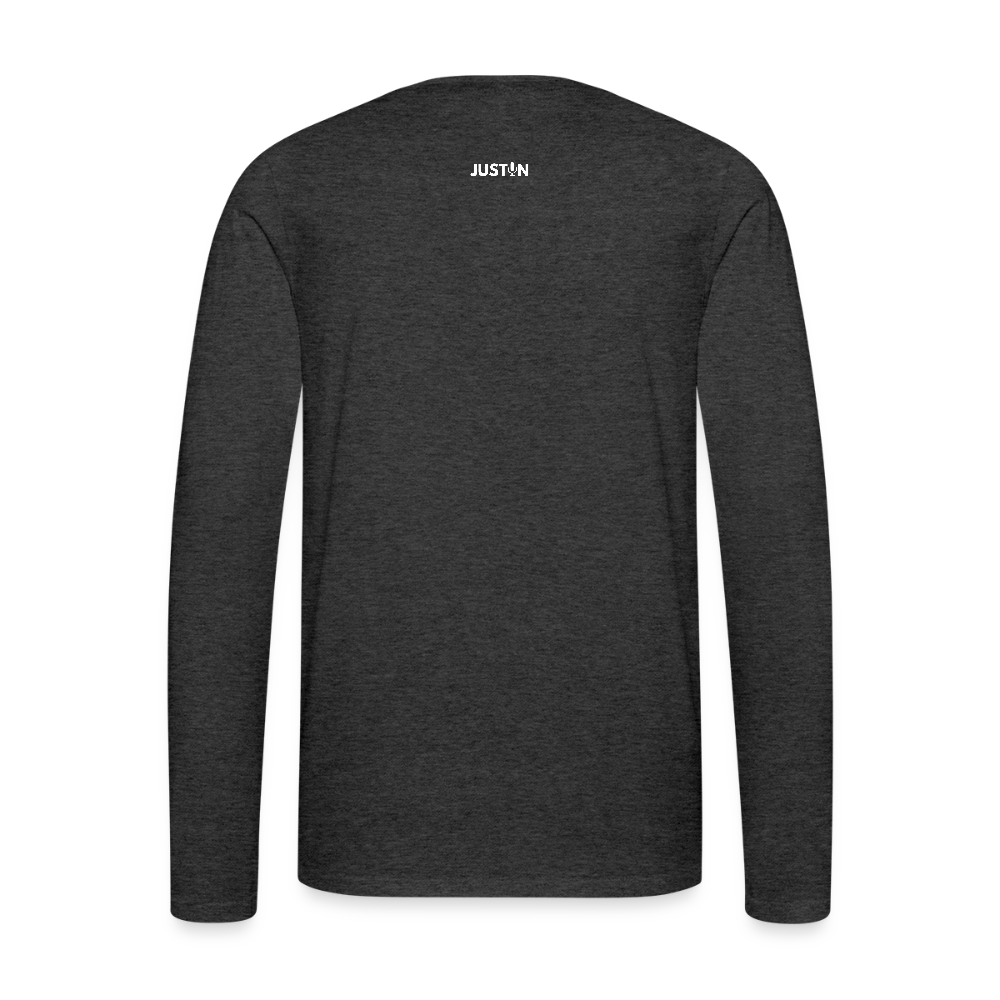 Right So Far Long Sleeve T-Shirt - charcoal grey