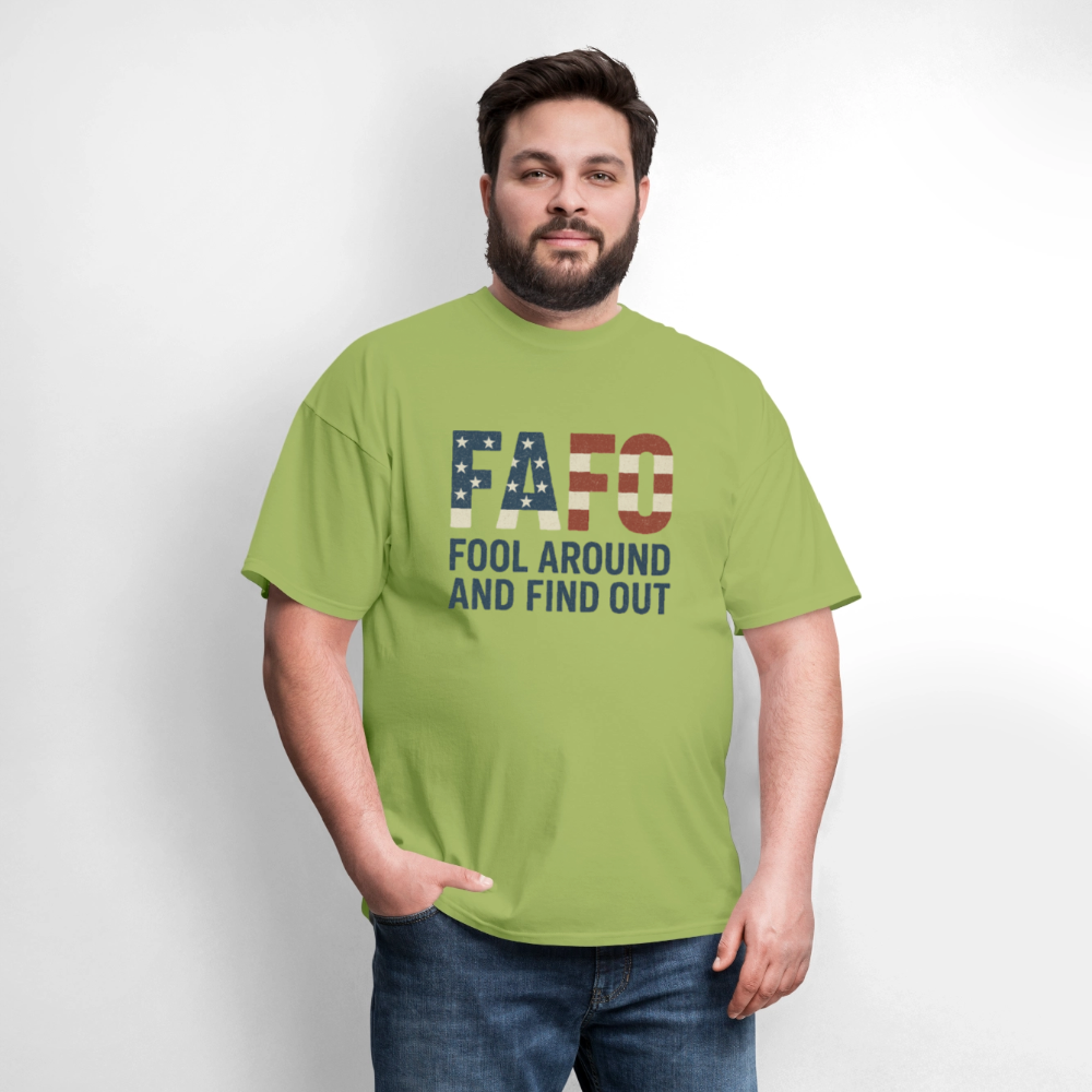 FAFO T-Shirt — Fool Around And Find Out - kiwi