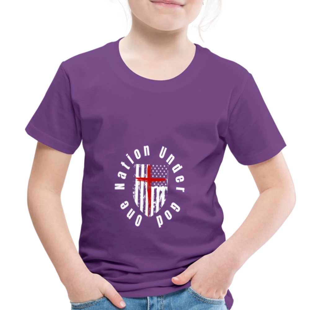 One Nation Under God (Toddler)  T-Shirt - purple
