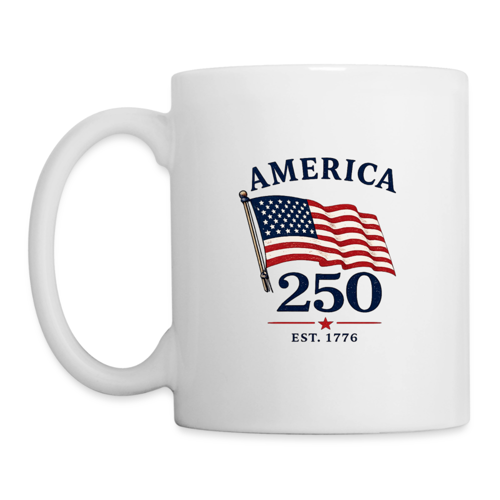America 250 Flag Mug - white