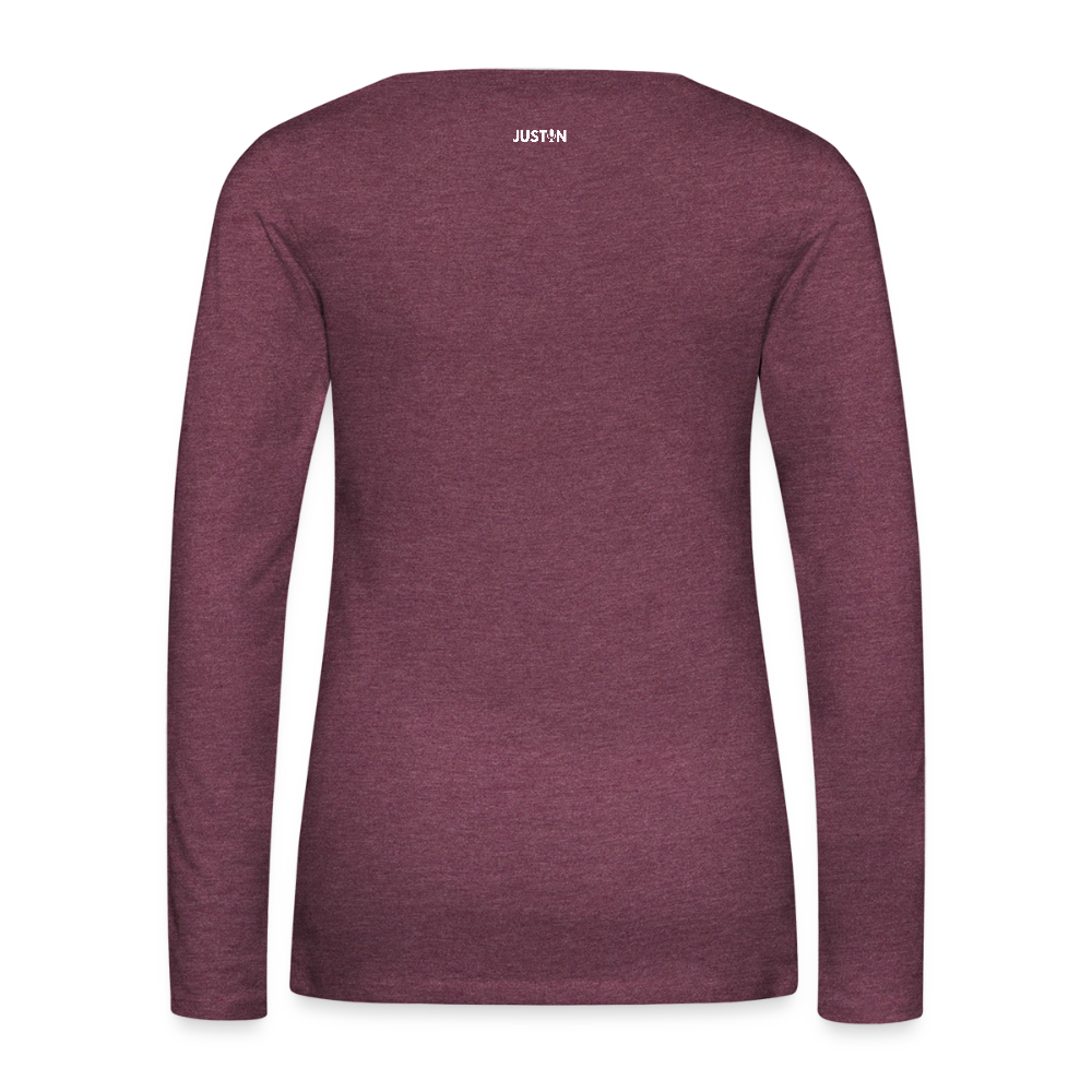 Right So Far Women's Long Sleeve T-Shirt - heather burgundy