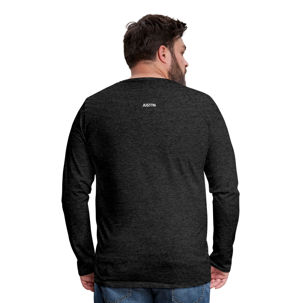 Right So Far Long Sleeve T-Shirt - charcoal grey
